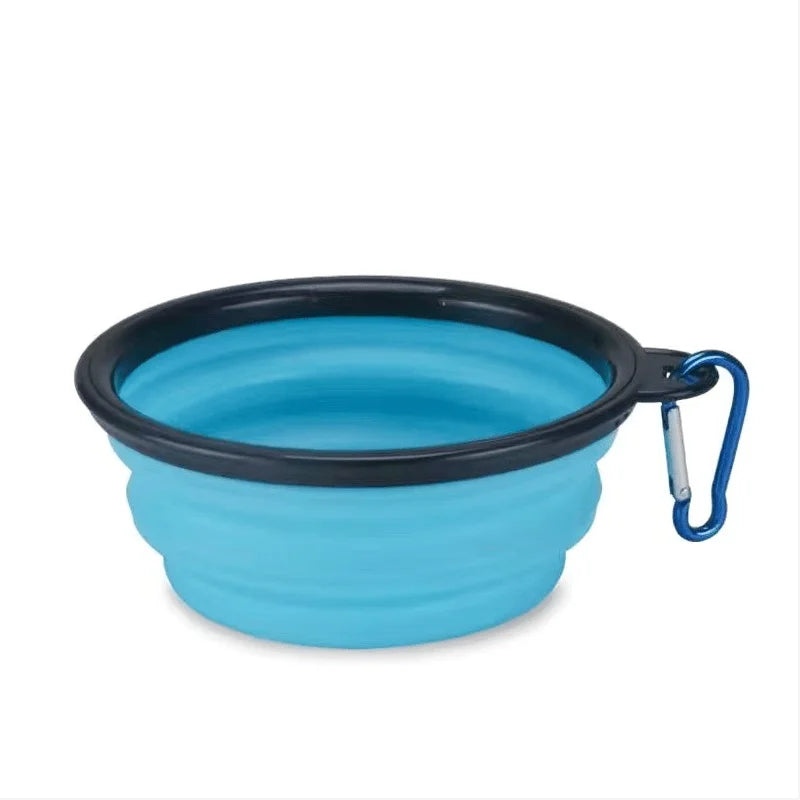 Cuenco portátil de comida para mascotas, cuenco duradero de TPR, comida para perros y gatos, cuenco plegable de silicona para mascotas, cuenco de comida de agua portátil para viajes al aire libre