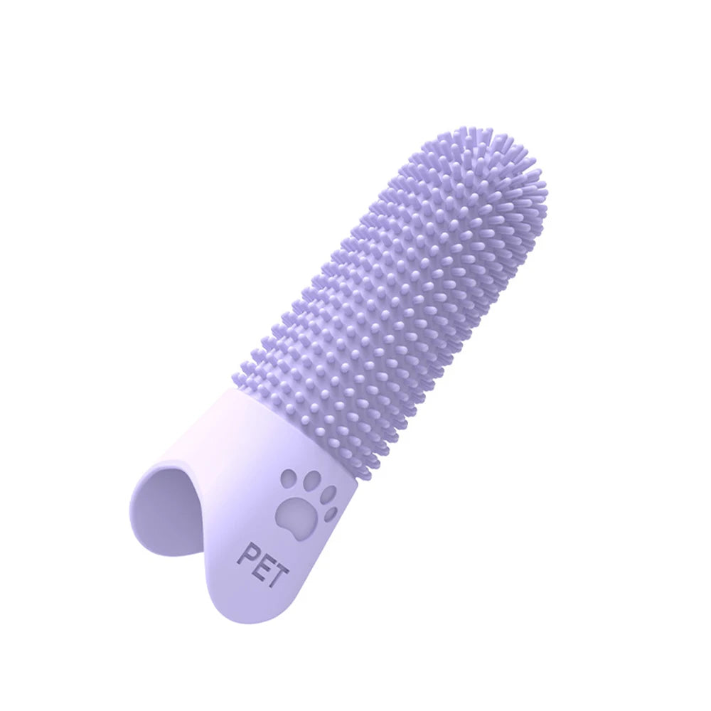 Puntas de silicona para limpieza de dientes de mascotas, para gatos y perros, limpieza y eliminación de sarro y piedras, cepillos de dientes para mascotas