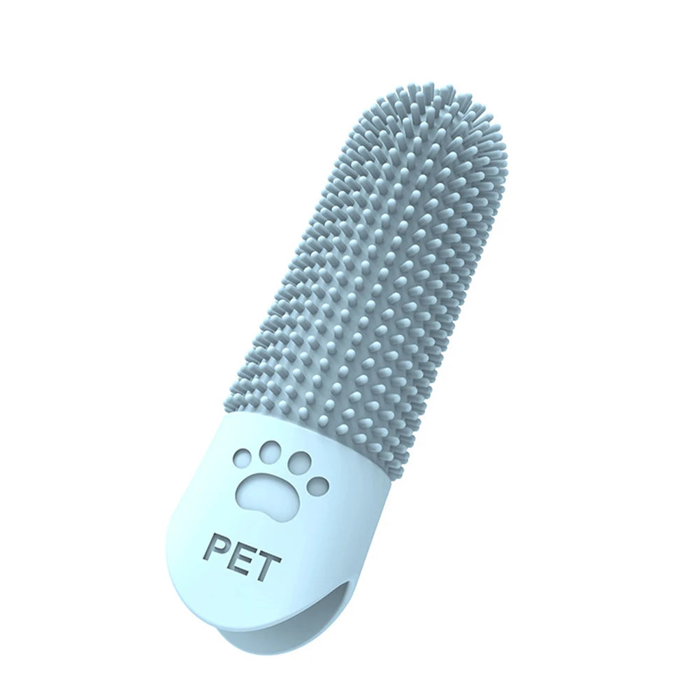 Puntas de silicona para limpieza de dientes de mascotas, para gatos y perros, limpieza y eliminación de sarro y piedras, cepillos de dientes para mascotas