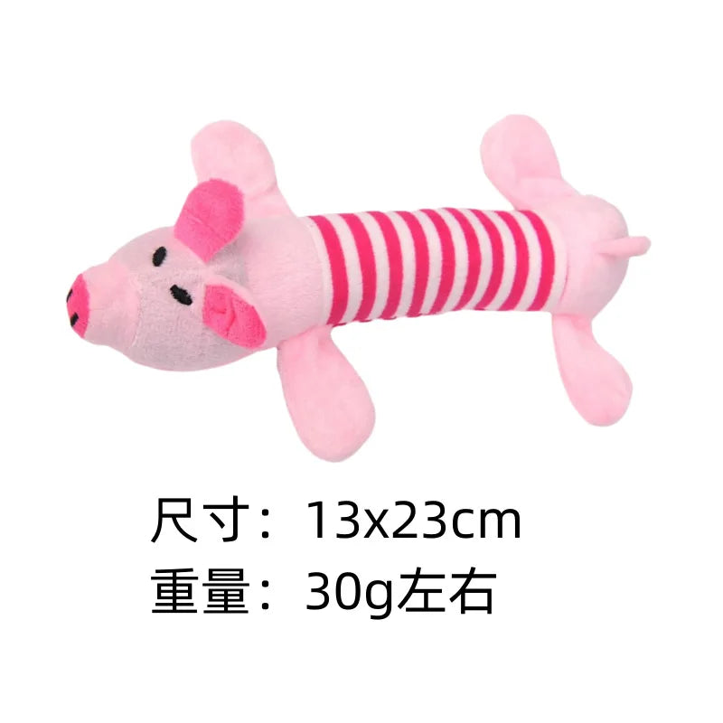 Nuevos juguetes vocales de peluche para perros, cerdo de cuatro patas, pato, elefante, Animal largo, suministros para gatos, venta al por mayor