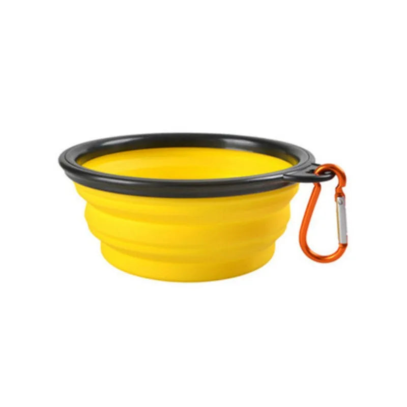 Cuenco portátil de comida para mascotas, cuenco duradero de TPR, comida para perros y gatos, cuenco plegable de silicona para mascotas, cuenco de comida de agua portátil para viajes al aire libre
