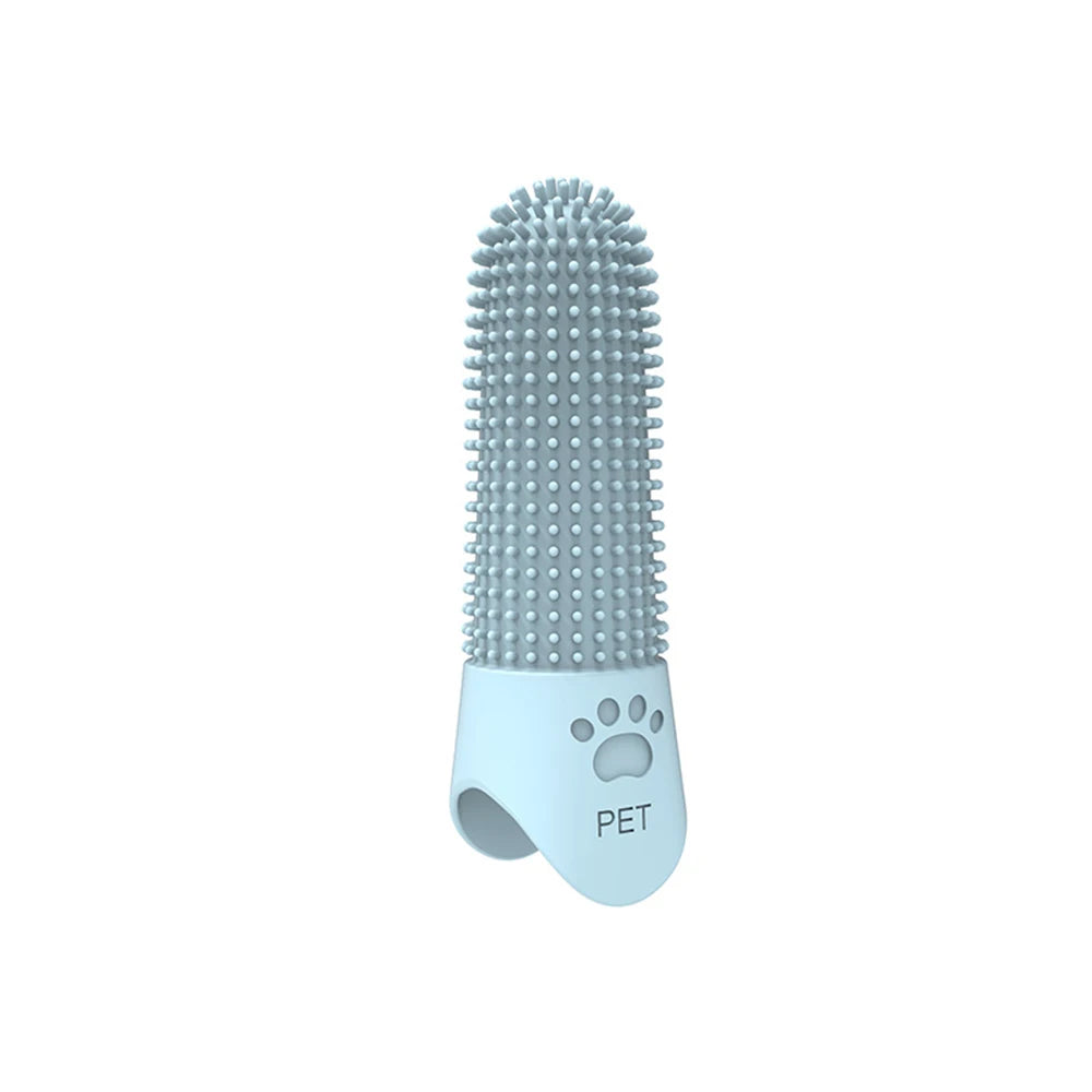 Puntas de silicona para limpieza de dientes de mascotas, para gatos y perros, limpieza y eliminación de sarro y piedras, cepillos de dientes para mascotas
