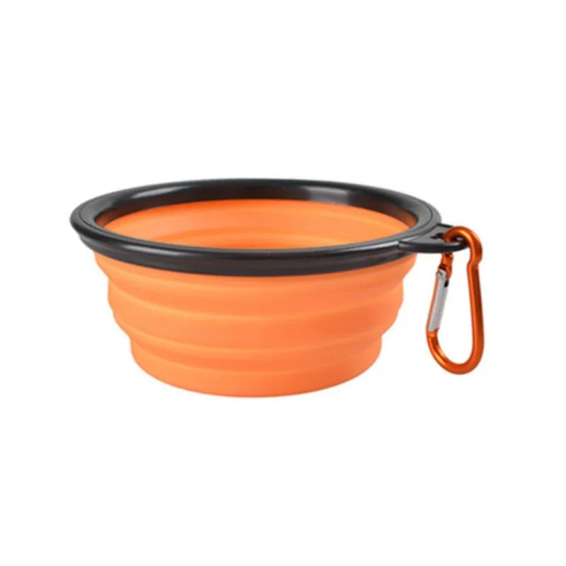 Cuenco portátil de comida para mascotas, cuenco duradero de TPR, comida para perros y gatos, cuenco plegable de silicona para mascotas, cuenco de comida de agua portátil para viajes al aire libre