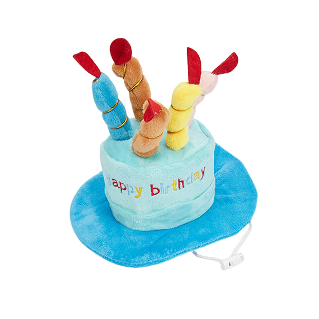 Juego de sombreros para fiesta de cumpleaños para mascotas, para gatos y perros, elástico, cómodo de llevar, resistente a mordeduras, duradero, accesorio para fotos, regalo
