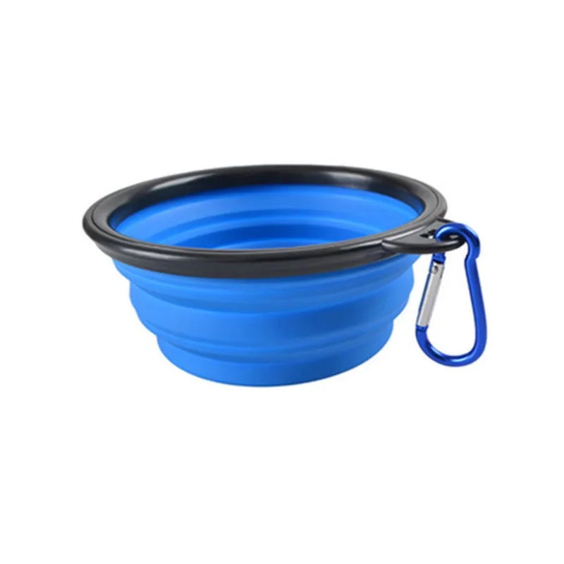 Cuenco portátil de comida para mascotas, cuenco duradero de TPR, comida para perros y gatos, cuenco plegable de silicona para mascotas, cuenco de comida de agua portátil para viajes al aire libre