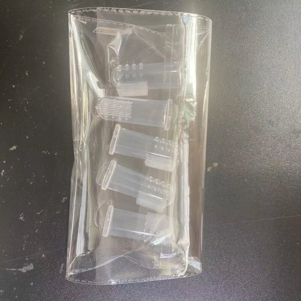 Cepillo de dientes para dedos de mascotas, cepillo de dientes de silicona para cachorros y gatitos, cepillo para cuna, cepillo de dientes para mascotas