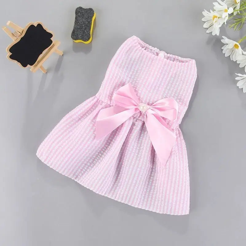 1 ud. Ropa para mascotas: Vestido de princesa floral para perros pequeños, ropa nueva para gatitos y ositos, falda linda para perros, accesorios finos de verano para mascotas.