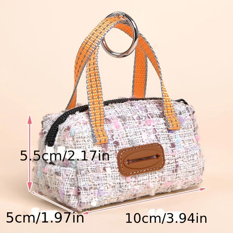 Bolsa para excrementos de mascotas, bolsa portátil, un pequeño bolsillo para refrigerios de mascotas, bolsa para distribuir premios de entrenamiento para mascotas, bolso pequeño