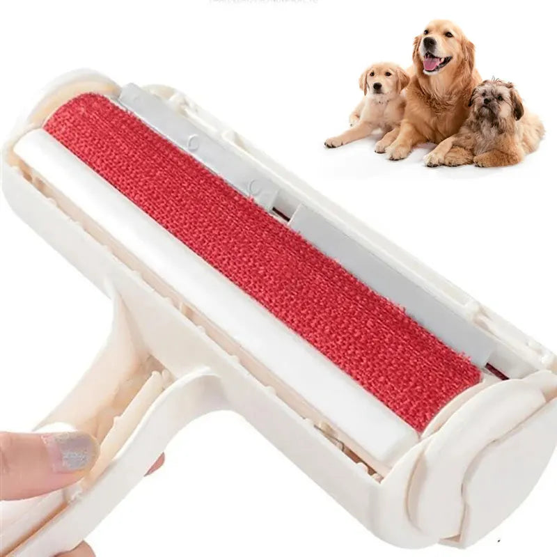 Rodillo eliminador de pelo para mascotas, limpieza para quitar el pelo de mascotas, autolimpieza para perros y gatos, eliminador de pelusas para mascotas, funciona con una sola mano