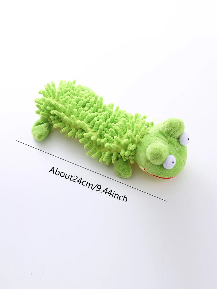 Juguete para perros, juguete de peluche con sonido, fregona, cáscara de piel, rana, hipopótamo, suministros de molienda de dientes