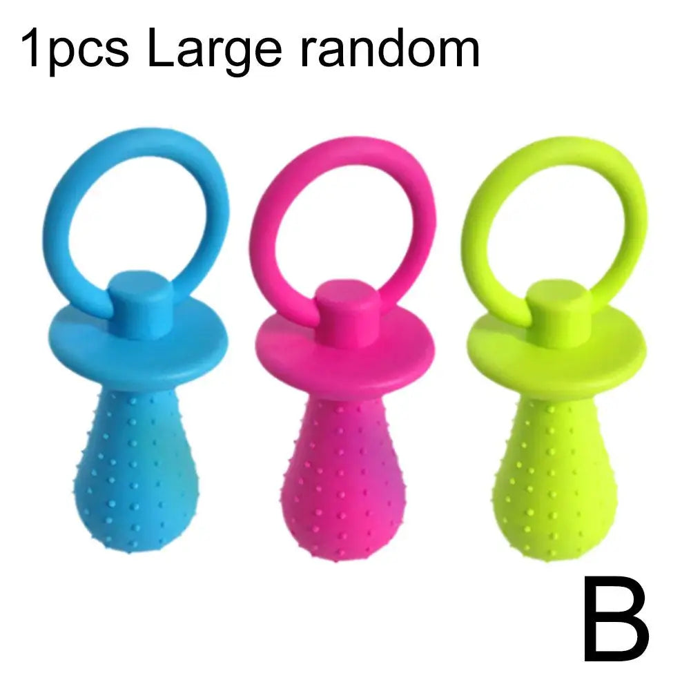 Chupete de goma para mascotas, juguete para perros, chupete de goma interactivo para mascotas, perros, gatos, cachorros, dientes elásticos, juguetes para masticar para perros, juguete de limpieza dental
