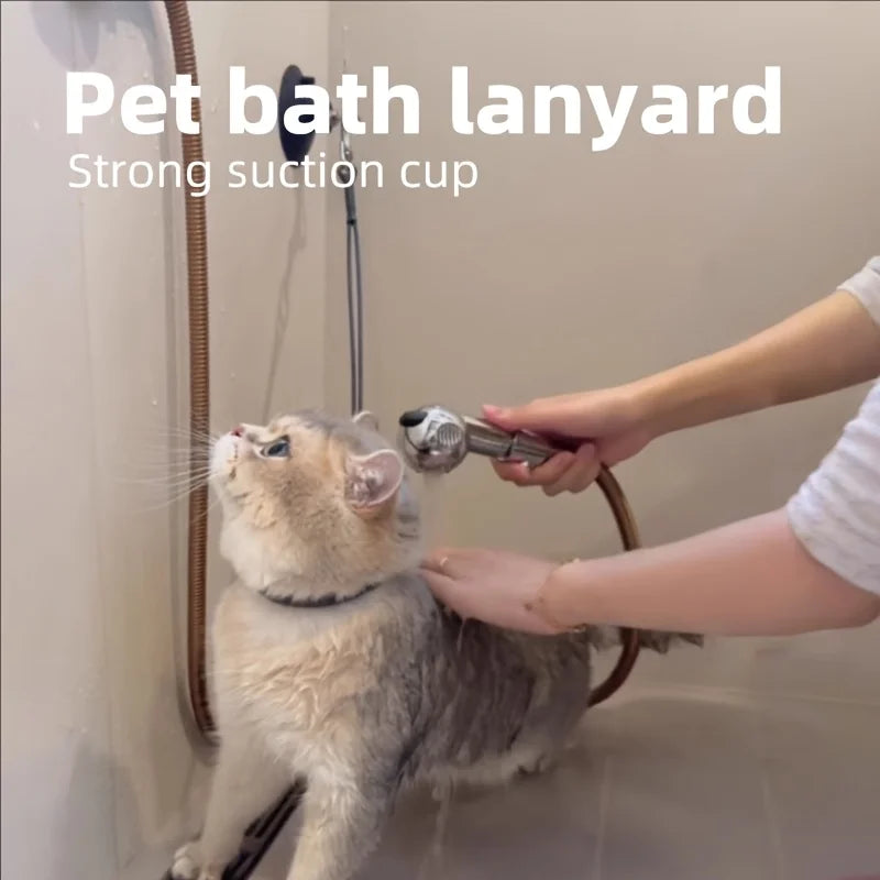 Fijador de baño para mascotas: para baño, recorte y aseo para gatos/perros. Previene las mascotas de escape. Suministros esenciales para mascotas.