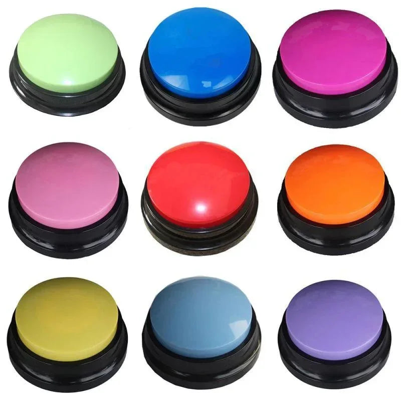 Caja de sonido para mascotas, botón parlante grabable, grabadora de voz para gatos, suministros de comunicación, entrenamiento, juguetes para perros, accesorios para cachorros