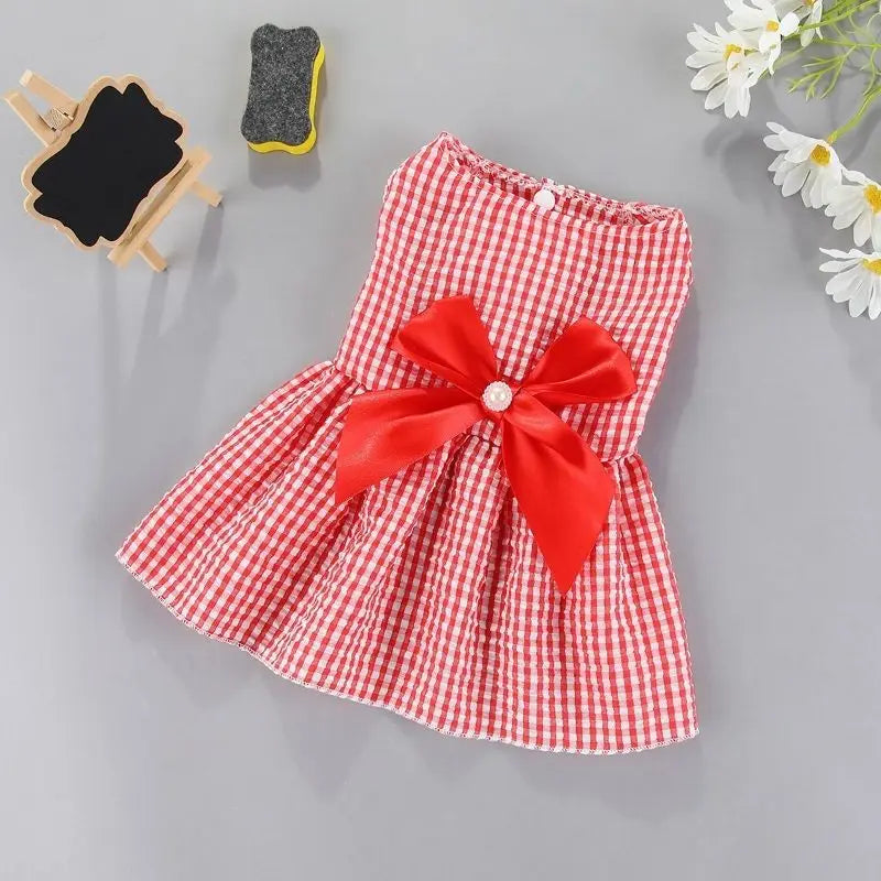 1 ud. Ropa para mascotas: Vestido de princesa floral para perros pequeños, ropa nueva para gatitos y ositos, falda linda para perros, accesorios finos de verano para mascotas.