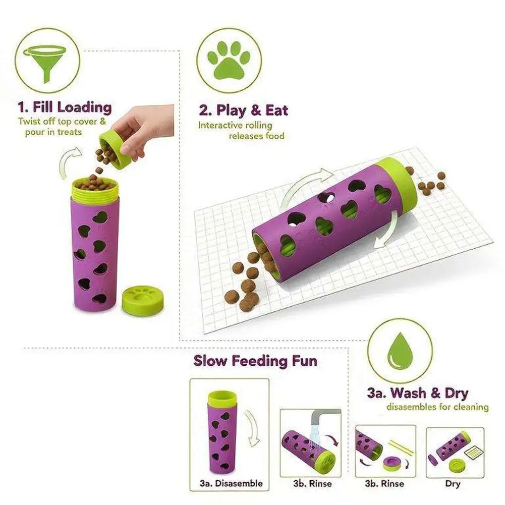 Juguete Interactivo para Mascotas con Dispensador de Comida Lenta, Desmontable, Duradero, para Aliviar el Aburrimiento