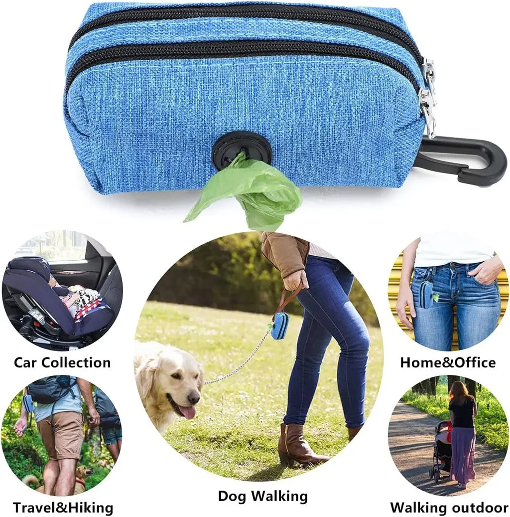 Dispensador de bolsas para excrementos de perros, bolsa de almacenamiento, productos, bolsas de residuos para mascotas, portador, accesorios para caminar, suministros de limpieza