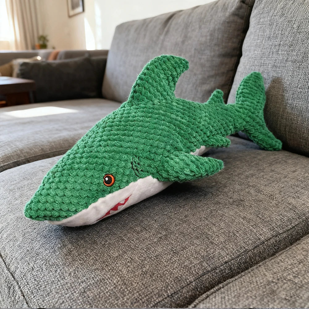 Juguete interactivo de peluche resistente a masticar para mascotas con sonido, en forma de loro, adecuado para mascotas grandes, medianas y pequeñas como gatos y perros, tela de doble capa, airbag incorporado