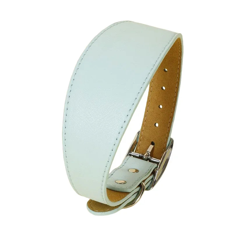 Collar para mascotas de PU, Collar ajustable para perros, diseño ensanchado, fuerte y duradero para perros medianos y grandes, adiestramiento al aire libre, accesorios para mascotas