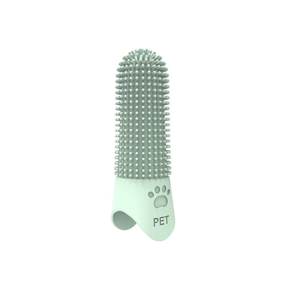 Puntas de silicona para limpieza de dientes de mascotas, para gatos y perros, limpieza y eliminación de sarro y piedras, cepillos de dientes para mascotas