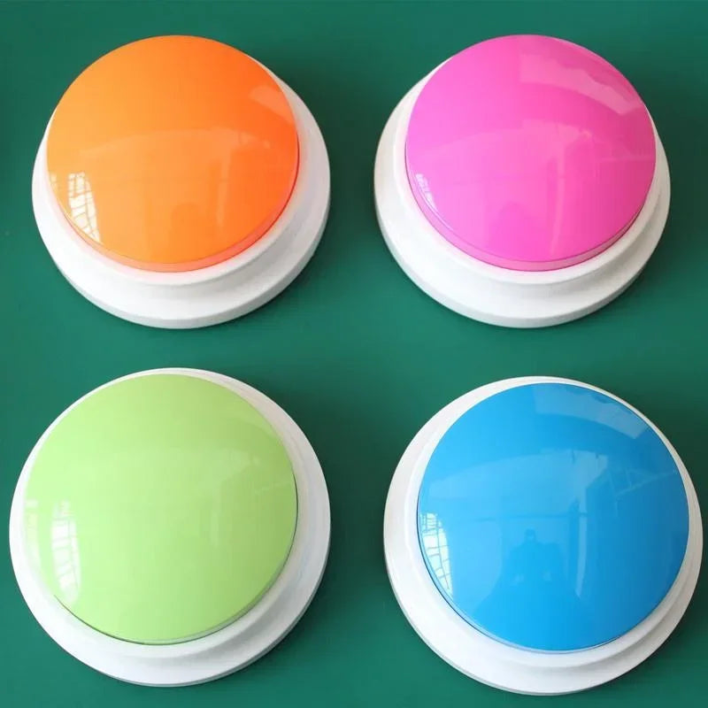 Caja de sonido para mascotas, botón parlante grabable, grabadora de voz para gatos, suministros de comunicación, entrenamiento, juguetes para perros, accesorios para cachorros