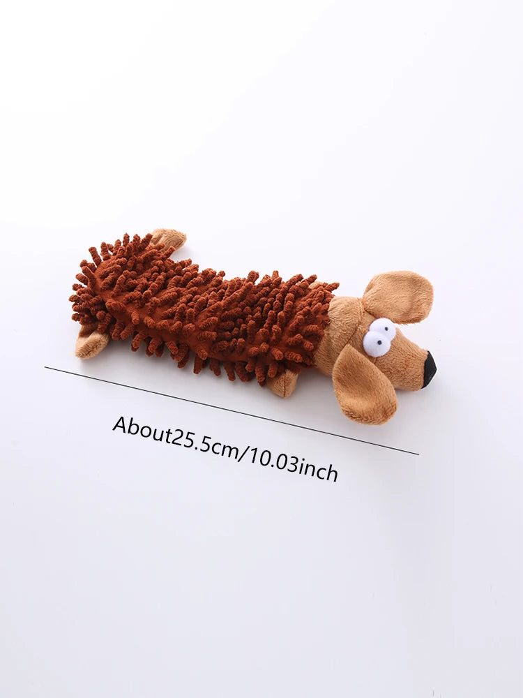 Juguete para perros, juguete de peluche con sonido, fregona, cáscara de piel, rana, hipopótamo, suministros de molienda de dientes