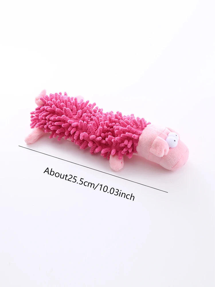 Juguete para perros, juguete de peluche con sonido, fregona, cáscara de piel, rana, hipopótamo, suministros de molienda de dientes