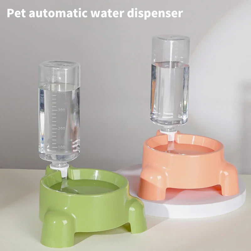 Botella de agua para mascotas, alimentación automática de agua para un solo cuenco de agua potable, dispensador de cuencos para beber para cachorros y gatos, suministros para mascotas