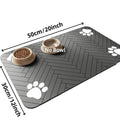 Estera de alimentación para mascotas, mantel absorbente para mascotas, respaldo de goma, estera de agua de secado rápido para perros y gatos, cuenco de comida y agua con impermeable
