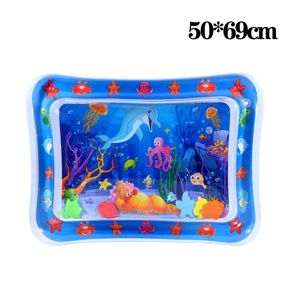 Estera de juego sensorial de agua para mascotas, almohadilla de enfriamiento gruesa para gatos y perros, juguete interactivo para jugar a las mascotas, actividad interior de verano
