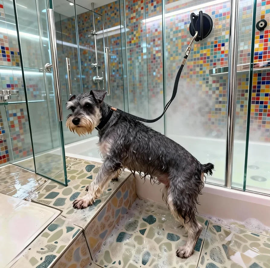 Fijador de baño para mascotas: para baño, recorte y aseo para gatos/perros. Previene las mascotas de escape. Suministros esenciales para mascotas.
