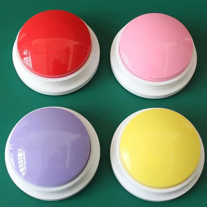 Caja de sonido para mascotas, botón parlante grabable, grabadora de voz para gatos, suministros de comunicación, entrenamiento, juguetes para perros, accesorios para cachorros