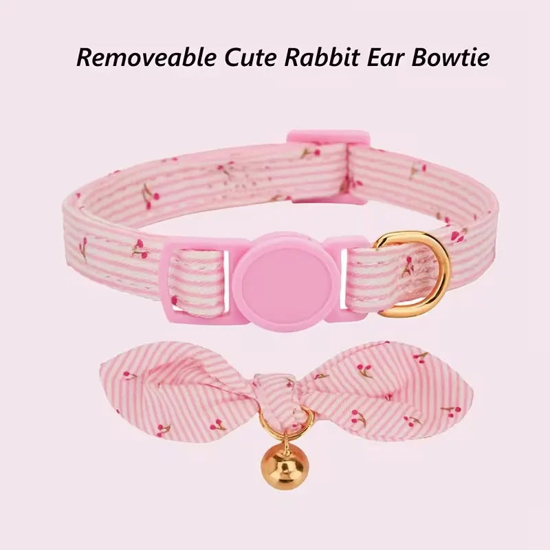Collar para mascotas, collar ajustable y desmontable, collar de estilo lindo para perros y gatos, adecuado para perros y gatos pequeños