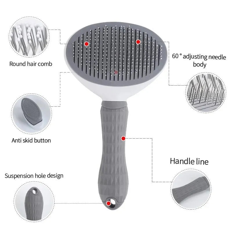 Cepillo de pelo para perros y gatos, cepillo removedor de pelo para mascotas, herramientas de aseo para perros, gatos, cachorros y gatitos, accesorios para perros, suministros para mascotas