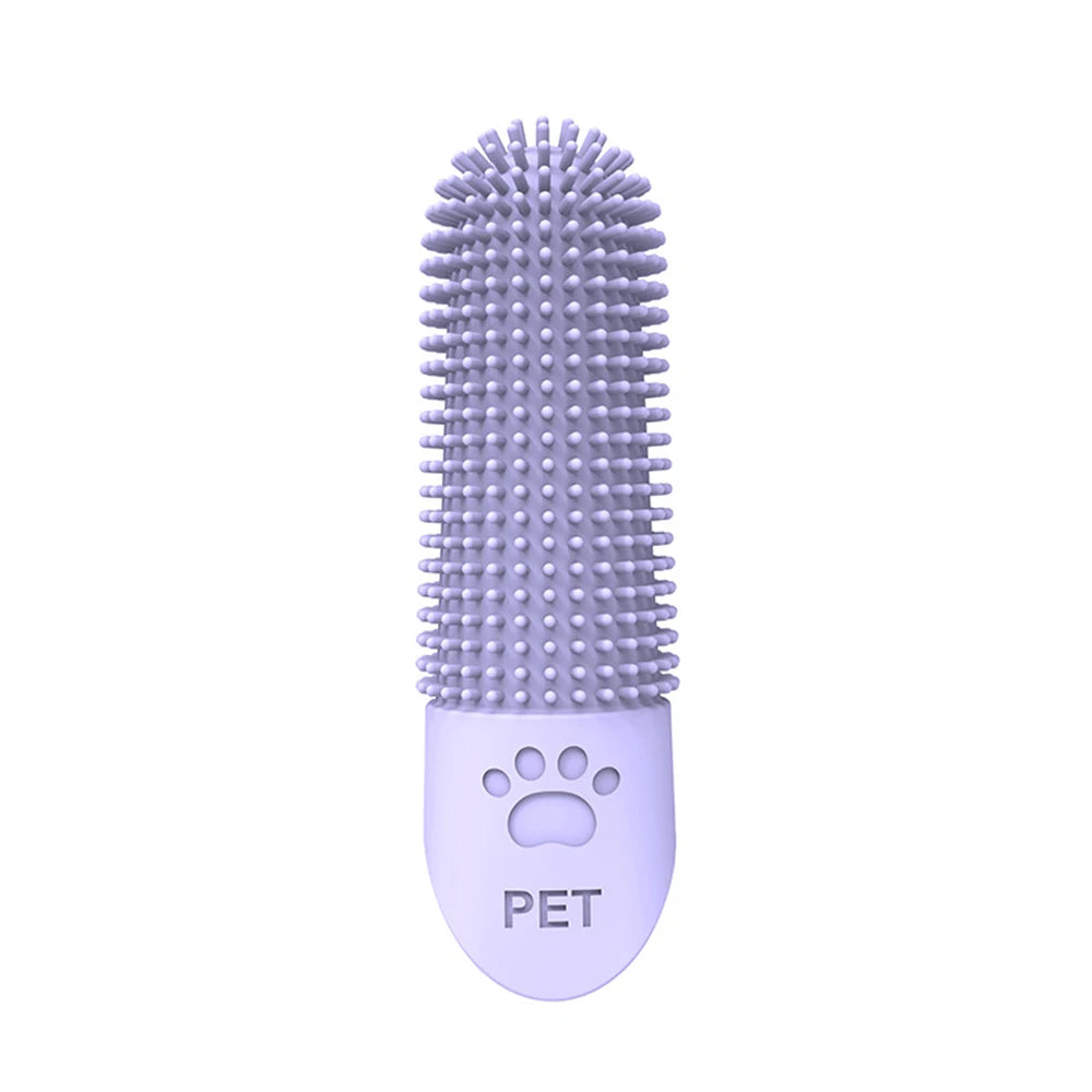 Puntas de silicona para limpieza de dientes de mascotas, para gatos y perros, limpieza y eliminación de sarro y piedras, cepillos de dientes para mascotas