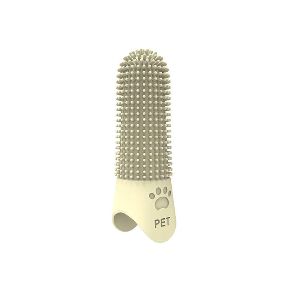 Puntas de silicona para limpieza de dientes de mascotas, para gatos y perros, limpieza y eliminación de sarro y piedras, cepillos de dientes para mascotas