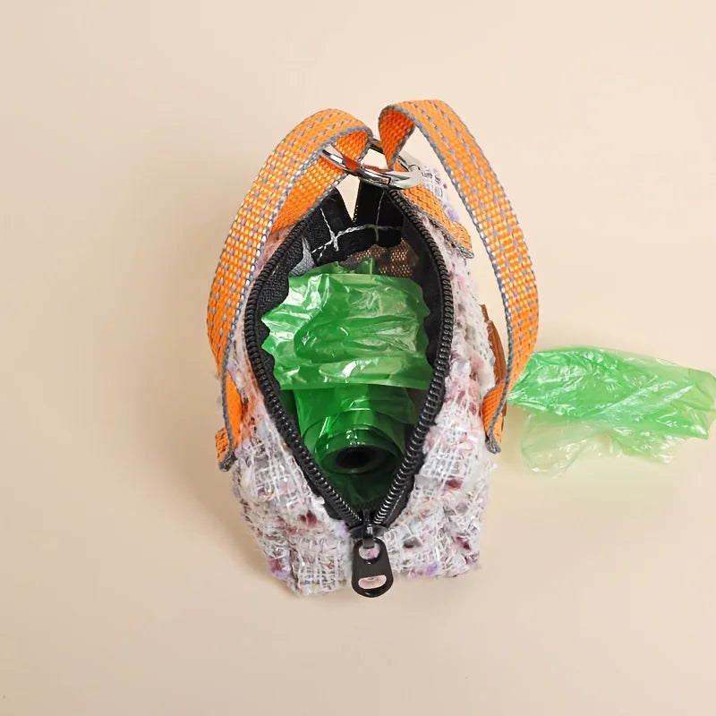 Bolsa para excrementos de mascotas, bolsa portátil, un pequeño bolsillo para refrigerios de mascotas, bolsa para distribuir premios de entrenamiento para mascotas, bolso pequeño