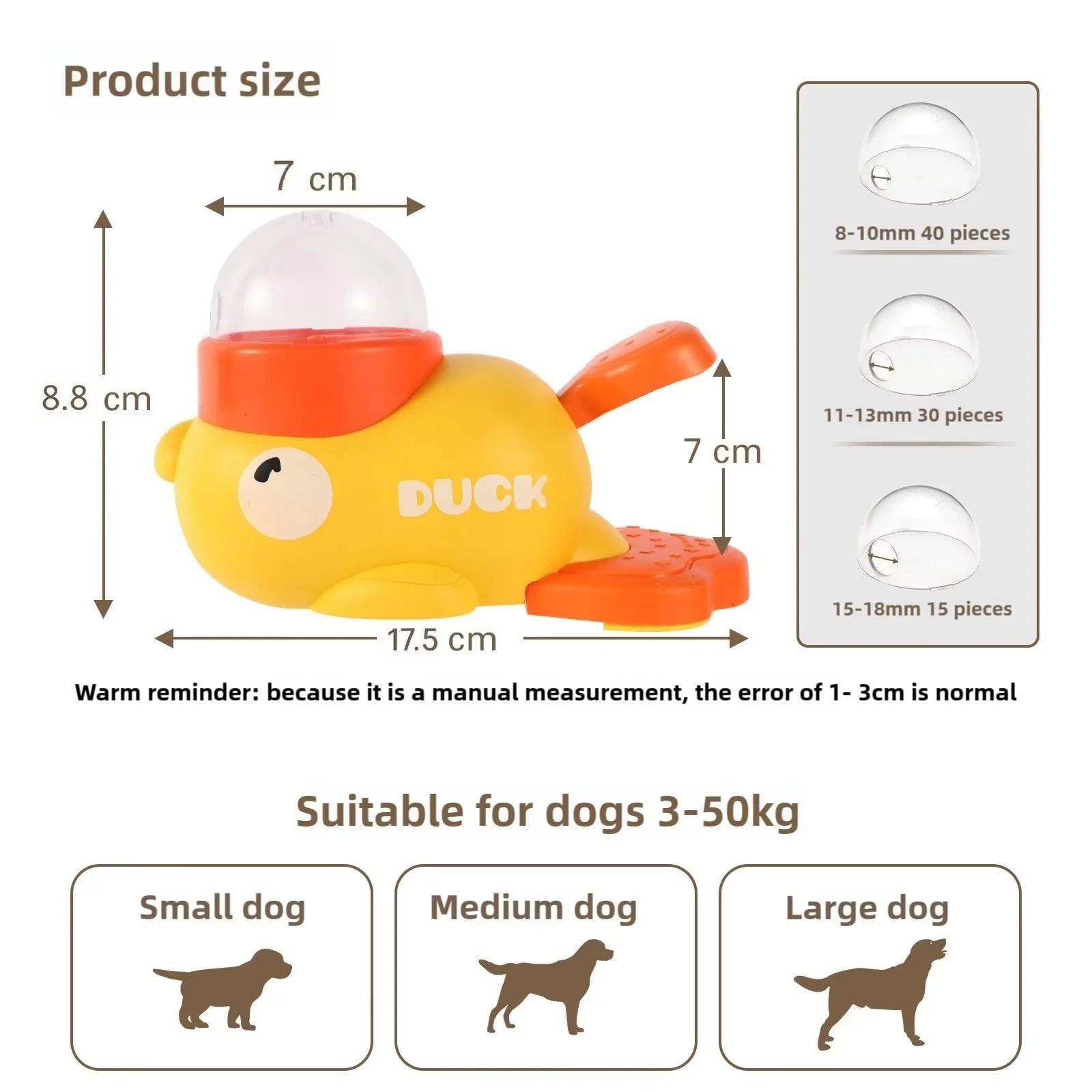 Cuenco de comida lenta para mascotas, dispensador de aperitivos para perros de pato, alimentador interactivo de comida para perros antidebir lento para mascotas pequeñas y medianas
