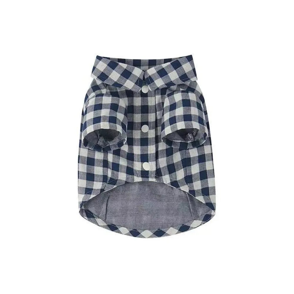 Decoración para mascotas, camisas cómodas a cuadros Ins, ropa para mascotas, pijamas elegantes a la moda para perros, disfraz, ropa bonita para perros y gatos, fiestas para mascotas