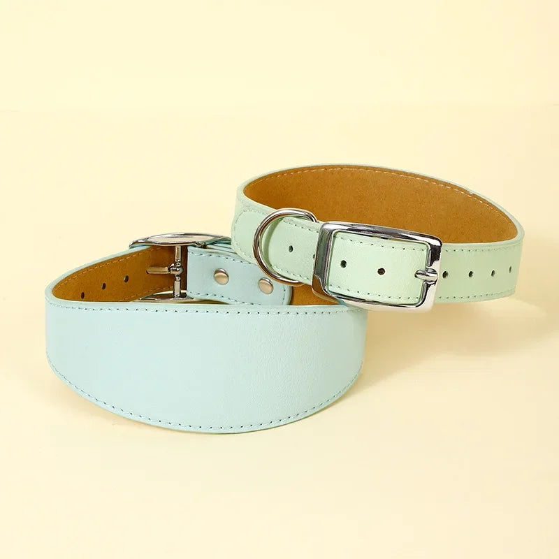 Collar para mascotas de PU, Collar ajustable para perros, diseño ensanchado, fuerte y duradero para perros medianos y grandes, adiestramiento al aire libre, accesorios para mascotas