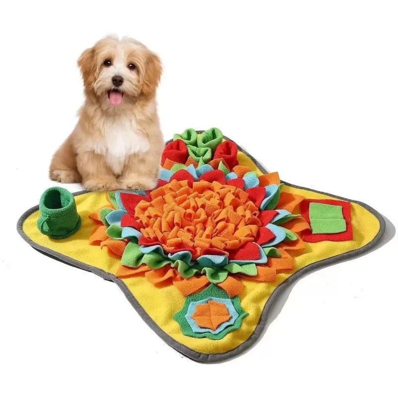 Alfombra de Entrenamiento Olfativo para Mascotas, Perros y Gatos, Alfombra de Alimentación Lenta, Educativa, Antiestrés, Resistente a Mordidas, Ecológica