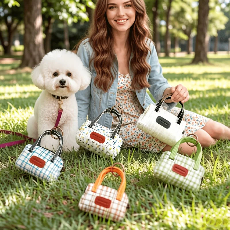 Bolsa para excrementos de mascotas, bolsa portátil, un pequeño bolsillo para refrigerios de mascotas, bolsa para distribuir premios de entrenamiento para mascotas, bolso pequeño