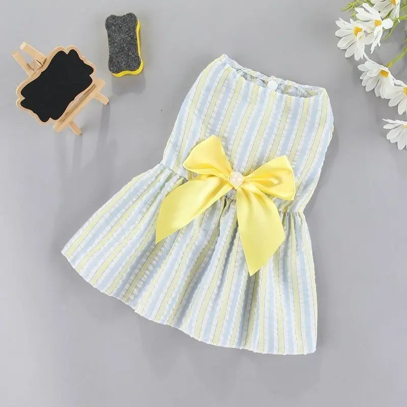 1 ud. Ropa para mascotas: Vestido de princesa floral para perros pequeños, ropa nueva para gatitos y ositos, falda linda para perros, accesorios finos de verano para mascotas.