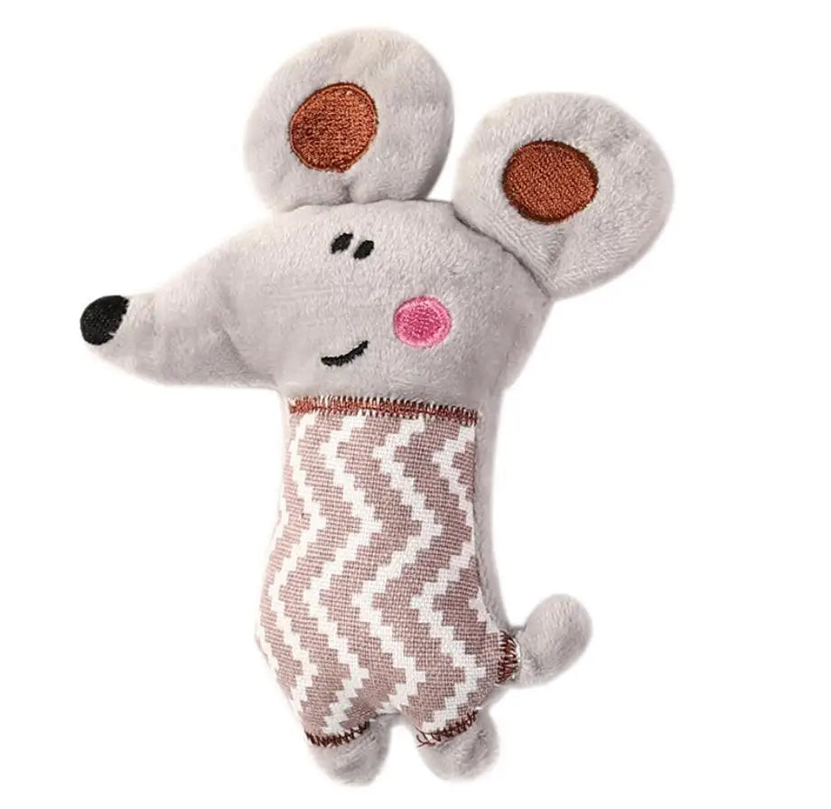 Divertidos juguetes para mascotas, juguete de peluche resistente a mordeduras de dibujos animados, juguete para masticar para gatos, perros, suministros interactivos para mascotas, compañero para mascotas