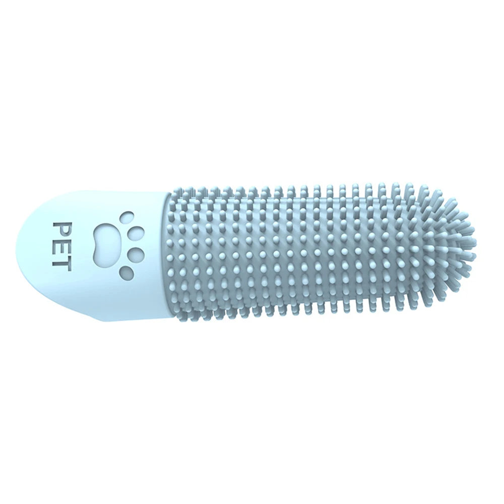 Puntas de silicona para limpieza de dientes de mascotas, para gatos y perros, limpieza y eliminación de sarro y piedras, cepillos de dientes para mascotas