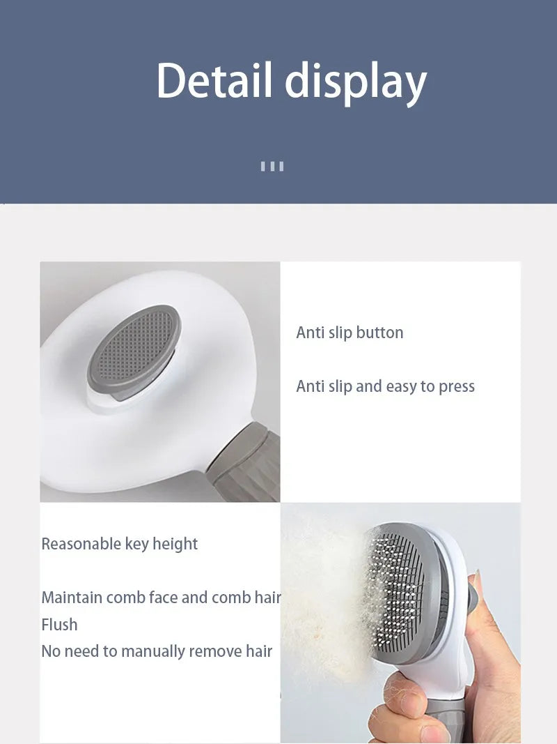Cepillo de pelo para perros y gatos, cepillo removedor de pelo para mascotas, herramientas de aseo para perros, gatos, cachorros y gatitos, accesorios para perros, suministros para mascotas