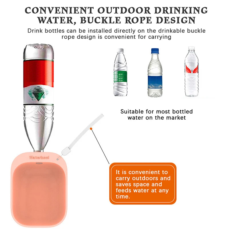 Botella de agua de viaje para mascotas, botella de agua portátil para perros y gatos, dispensador de agua para exteriores, suministros para mascotas