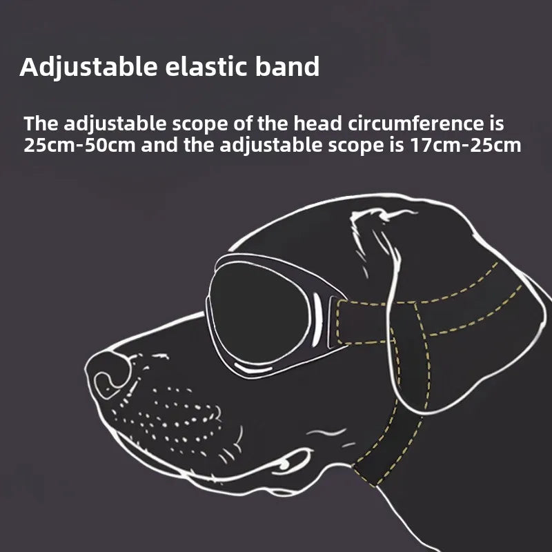 Gafas de sol ajustables para perros, gafas de sol Anti-UV, protección para los ojos, gafas de sol negras ampliamente utilizadas, suministros para perros y mascotas